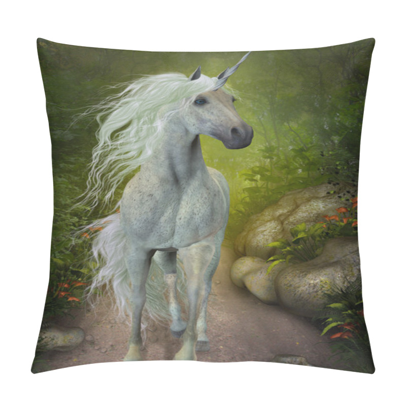 Personality  White Unicorn Pillow Covers