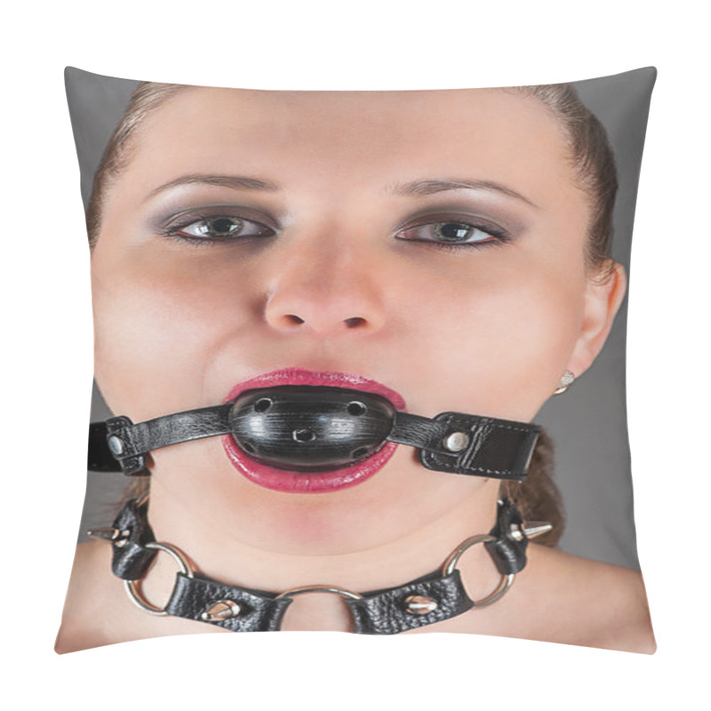 Personality  Woman Gagged In The Image A Slave Pillow Covers