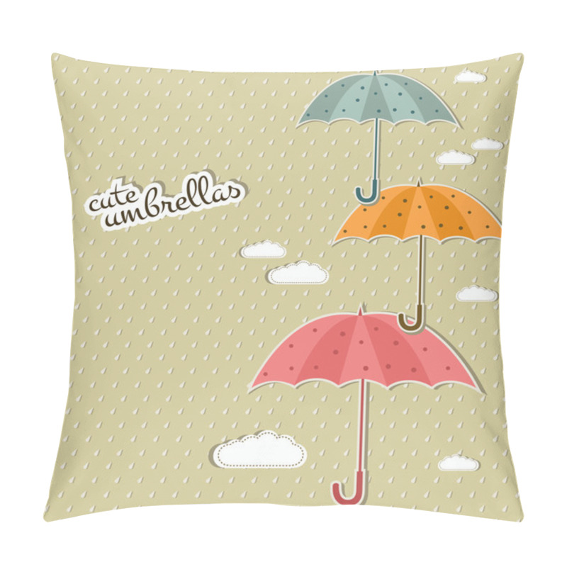 Personality  Cute Umbrellas Pillow Covers