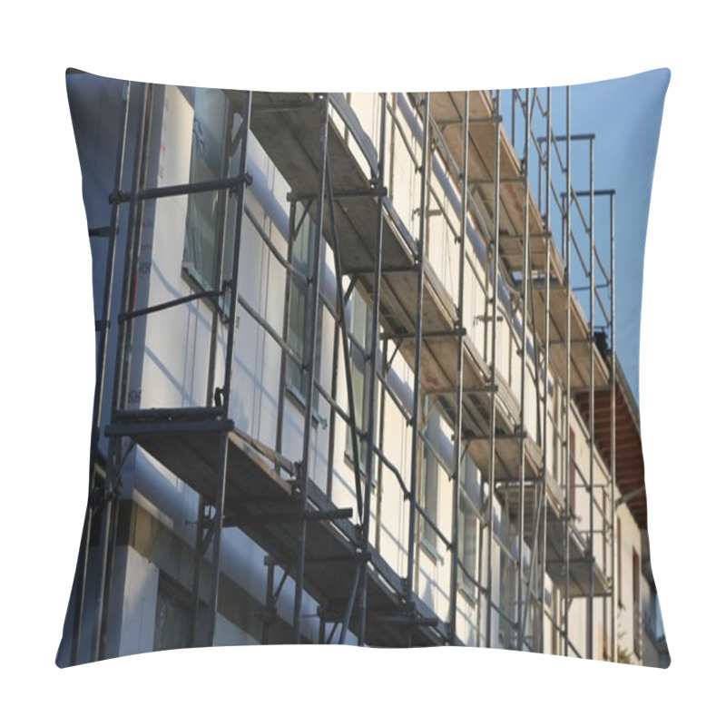 Personality  Renovation Of Old Houses With Scaffolding Pillow Covers