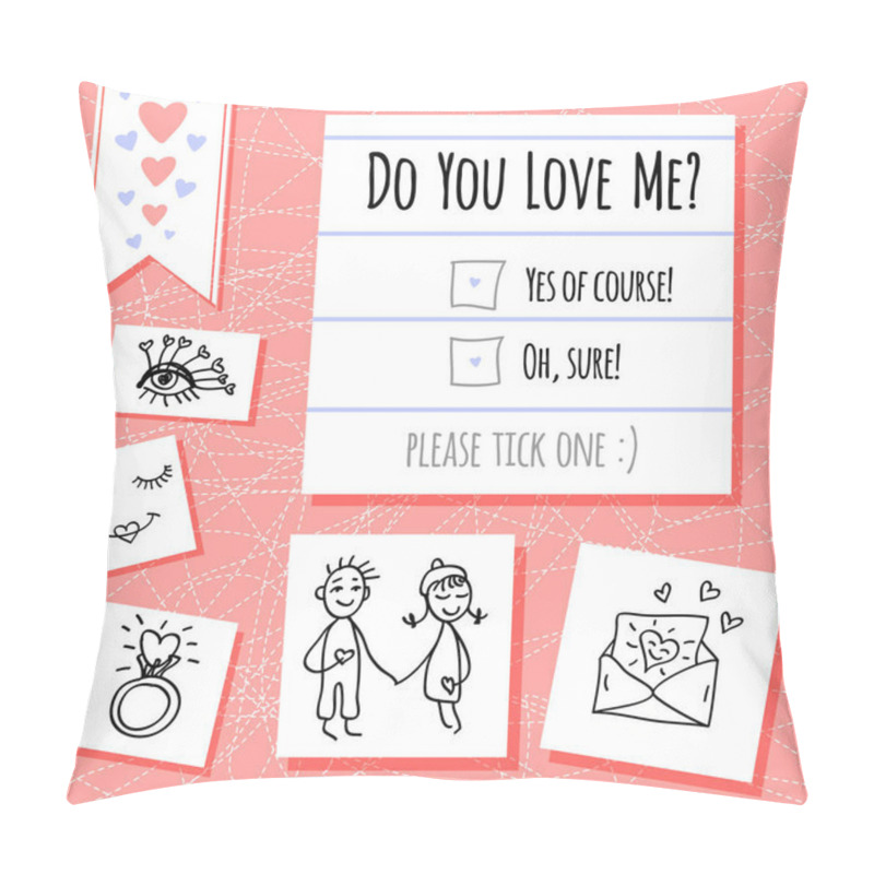 Personality  Happy Valentines Day Pillow Covers