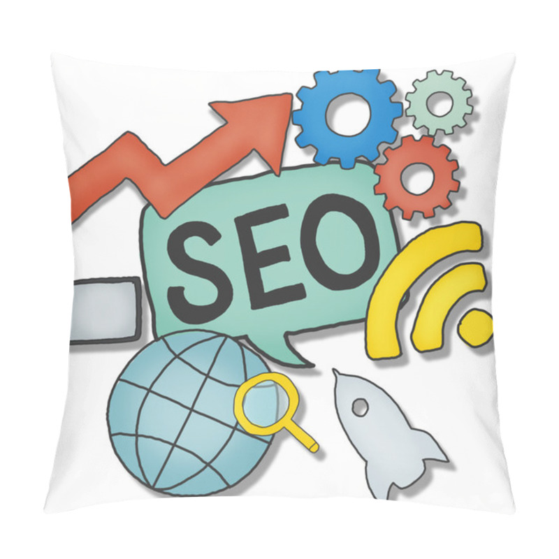 Personality  SEO Concept Pillow Covers