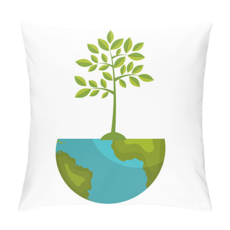 Personality  Ecology And Nature Graphic Design. Pillow Covers