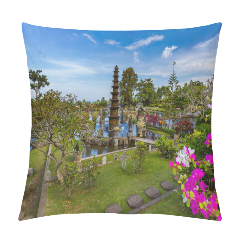 Personality  Water Palace Tirta Ganga In Bali Island Indonesia - Travel And Architecture Background Pillow Covers