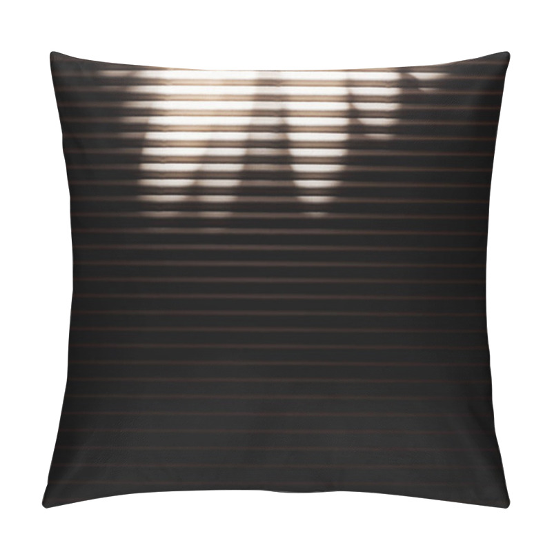 Personality  White Rays On Black Textured Surface In Darkness Pillow Covers