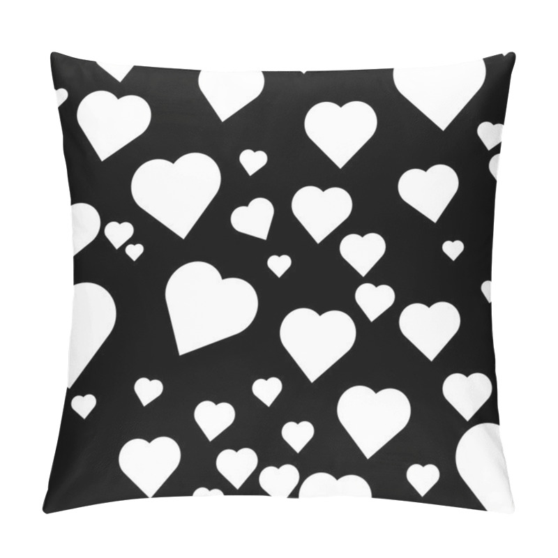 Personality  Vector Seamless Pattern With Hand Paint Hearts Pillow Covers