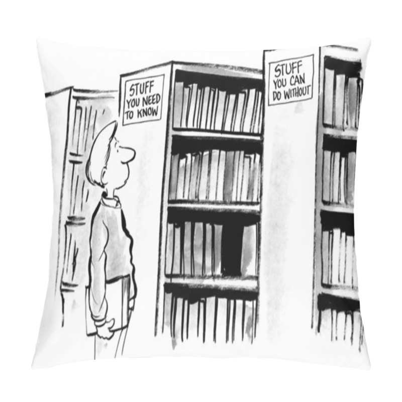 Personality  Student At The Library Pillow Covers