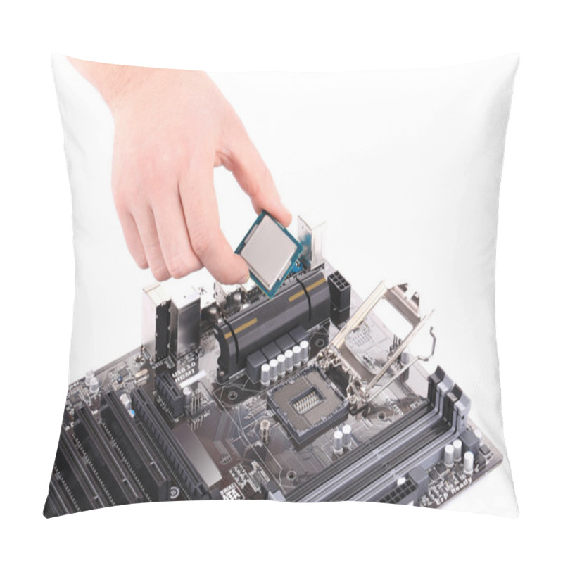 Personality  Desktop Motherboard With CPU. Pillow Covers