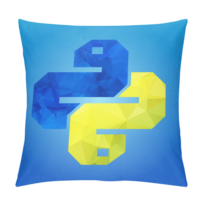 Personality  Two Snakes Icon Isolated On Blue Background. Trendy Boa Vector Symbol For Web Site Design Pillow Covers