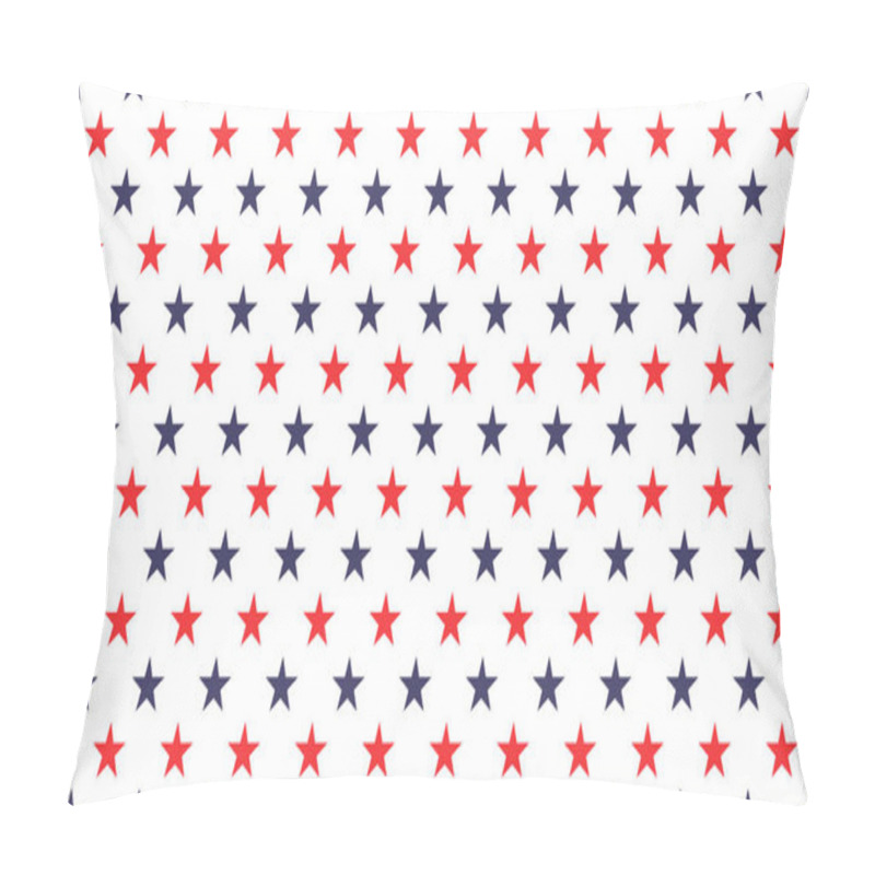 Personality  USA Holiday 4th Of July, American President Day, Memorial Day Abstract Vector Seamless Pattern . Pillow Covers