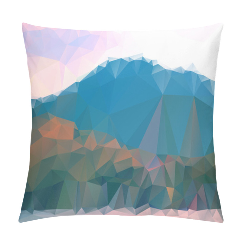 Personality  Mountains, Sky. Triangle Background Pillow Covers