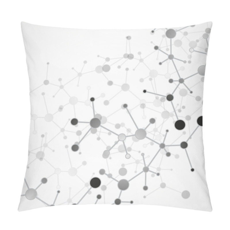 Personality  Molecule Structure. DNA. Abstract Background, Vector Illustration, Eps10 Pillow Covers