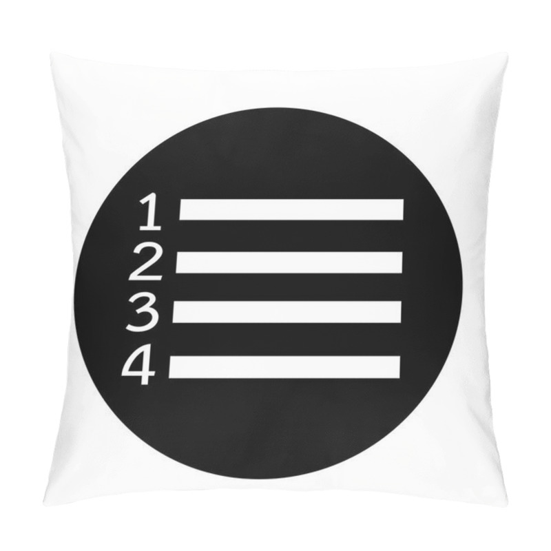 Personality  Checklist Flat Icon Pillow Covers