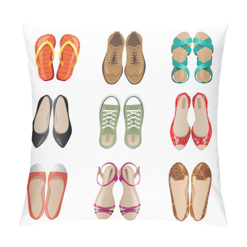 Personality  Woman Shoes Pillow Covers