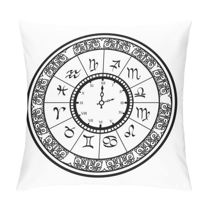 Personality  Signs Of The Zodiac Circle Pillow Covers