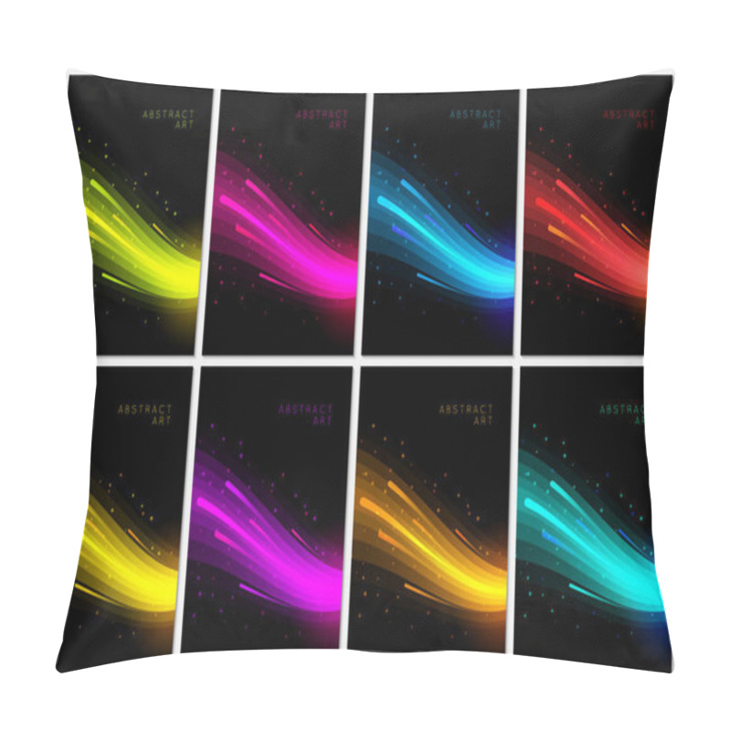 Personality  Set Abstract Background. Pillow Covers