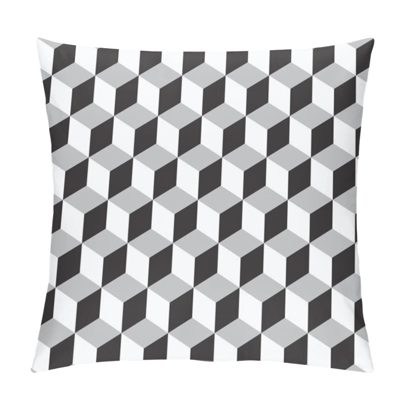 Personality  Geometric Vector Background. Cubes Pillow Covers