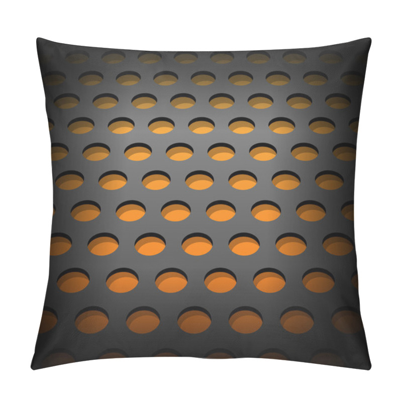 Personality  Abstract Metallic Background. Vector Illustration Pillow Covers