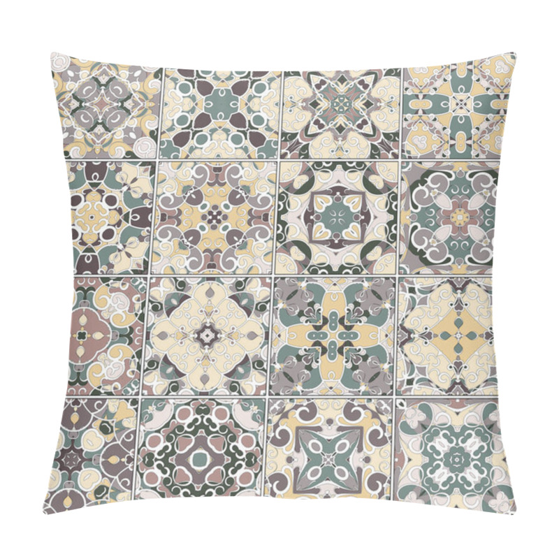 Personality  Collection Of Ceramic Tiles Pillow Covers