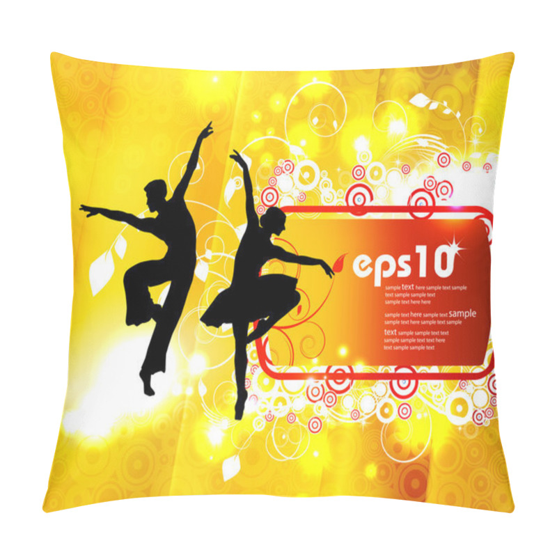 Personality  Ballet. Dancing Illustration. Vector Pillow Covers