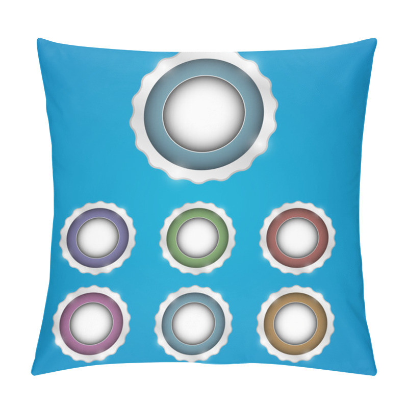 Personality  Set Of Web Buttons. Pillow Covers