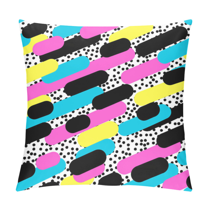 Personality  Memphis Style Hand Drawn Textured Seamless Pattern Pillow Covers