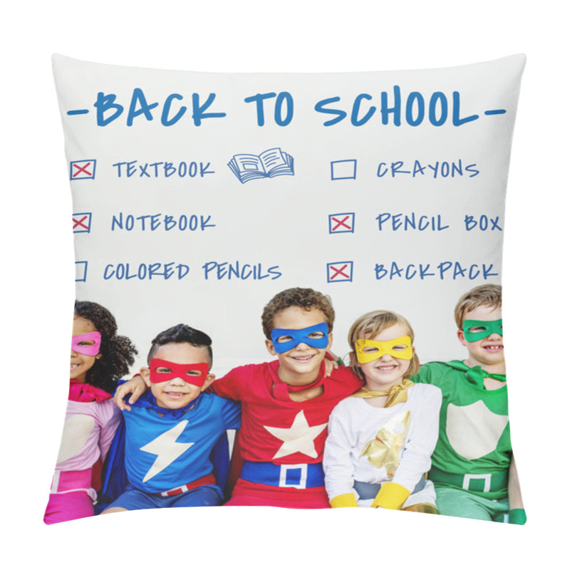 Personality  Superheroes Cheerful Kids Playing Pillow Covers