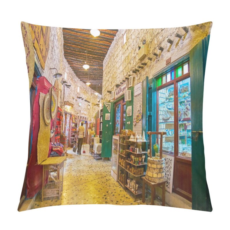 Personality  Handicraft Stores In Souq Waqif, Doha, Qatar Pillow Covers