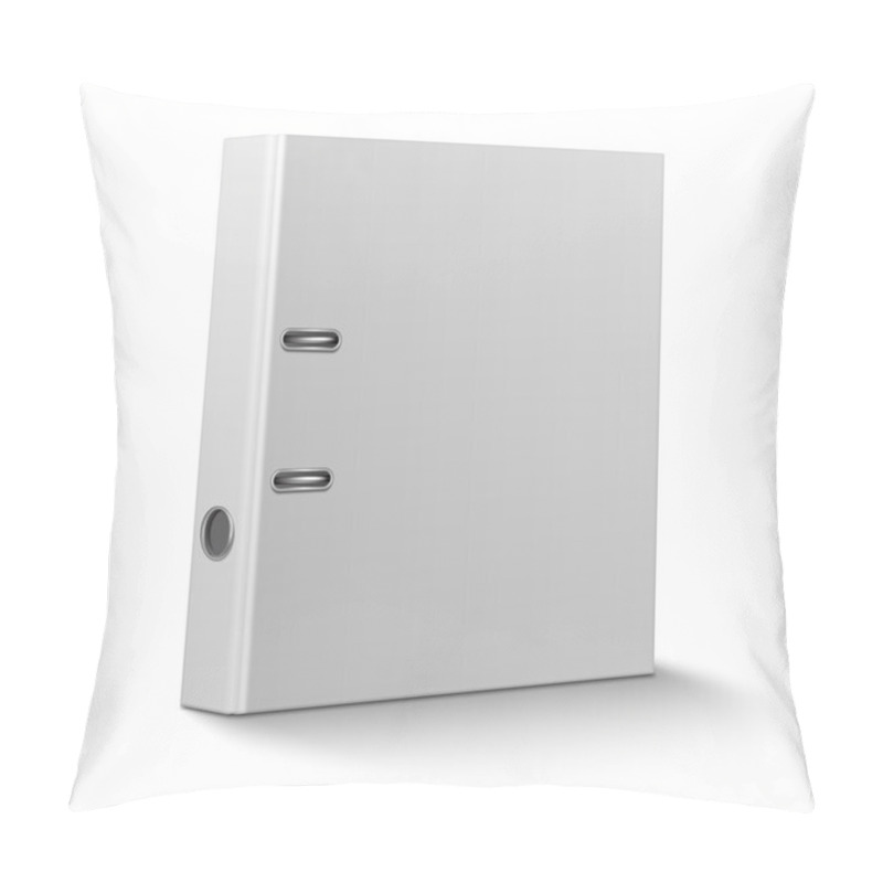 Personality  Office Binder Standing On White Background. Pillow Covers