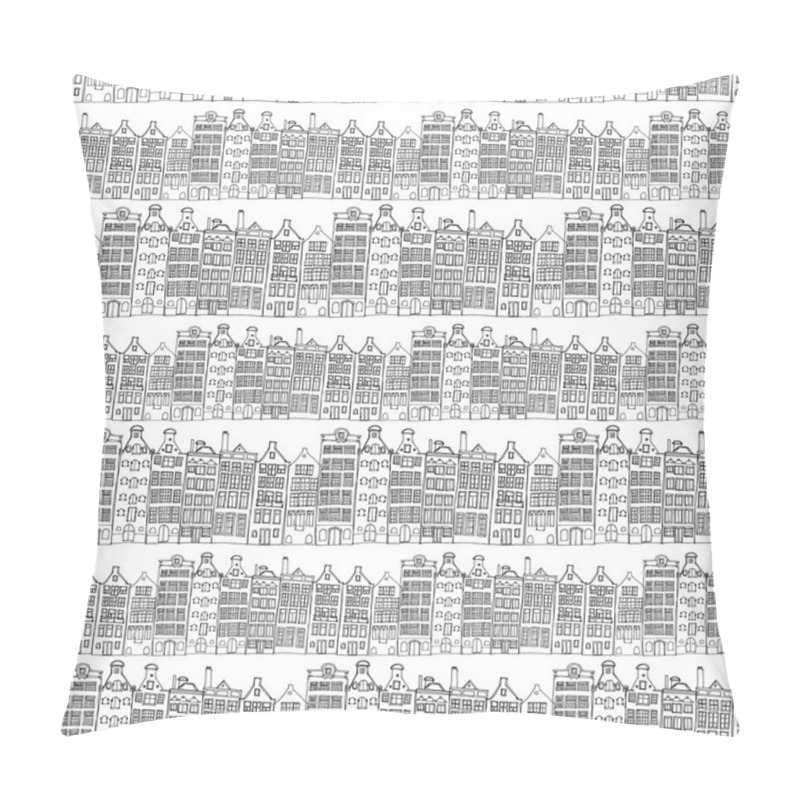 Personality  Seamless Amsterdam Holland Background Pillow Covers