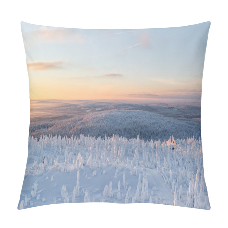 Personality  Winter Landscape At Lapland Pillow Covers