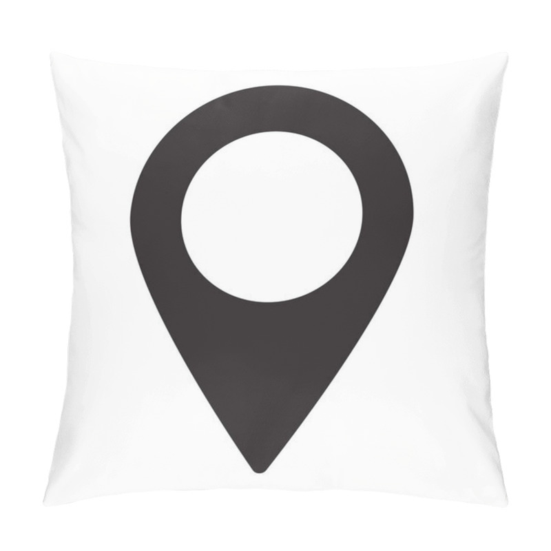 Personality  Maps Pin. Location Map Icon. Location Pin. Pin Icon Vector. Pillow Covers