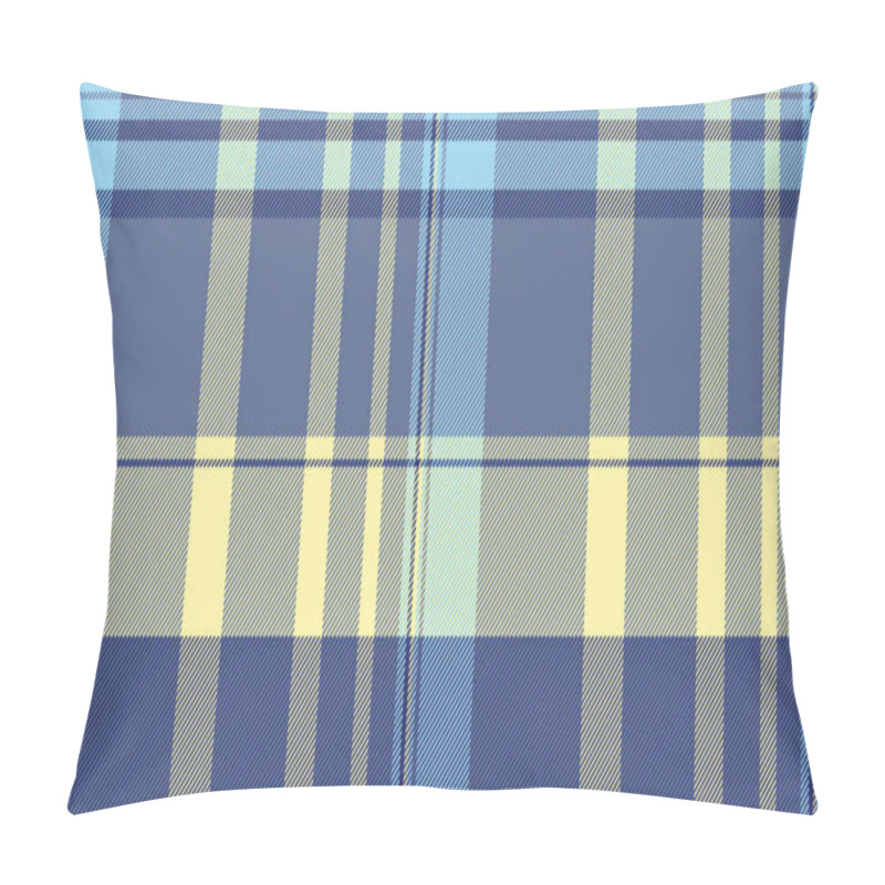 Personality  Elegant Pastel Plaid Pattern In Soft Blue, Yellow, And Gray Tones. Ideal For Textile Design, Apparel, Packaging, Or Website Backgrounds.  Provides A Subtle Yet Stylish Texture. Pillow Covers