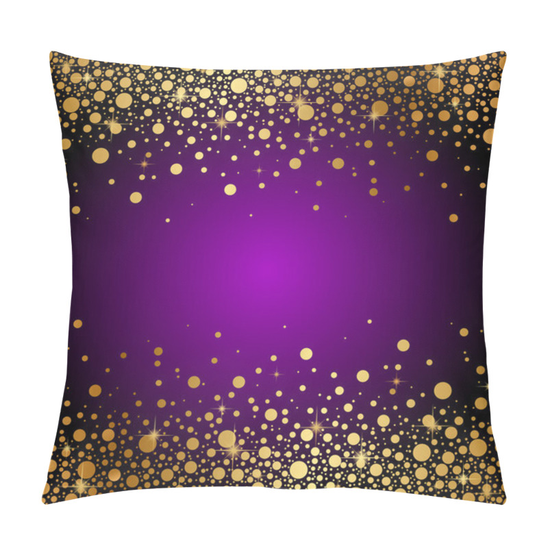 Personality  Vector Purple And Gold Luxury Background Pillow Covers