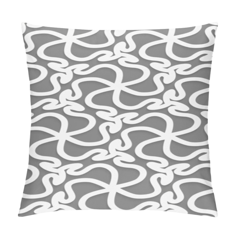 Personality  White 3d Wavy Pattern Pillow Covers