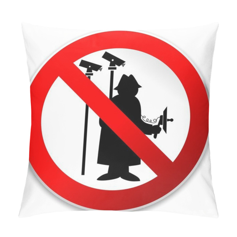 Personality  Prohibition Sign Pillow Covers