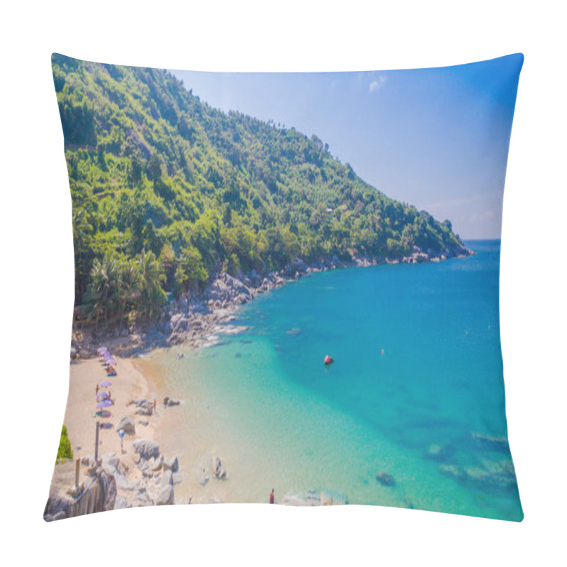 Personality  Nui Beach Or The Hidden Paradise Beach In Phuket  Pillow Covers