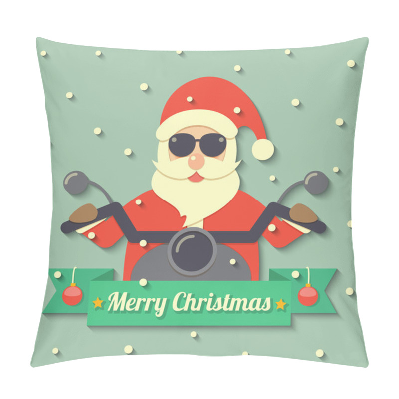 Personality  Christmas Santa Claus Background Pillow Covers