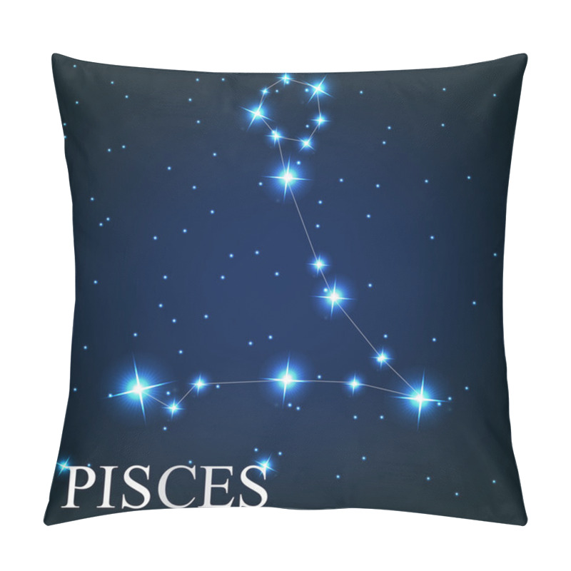 Personality   Of The Pisces Zodiac Sign Of The Beautiful Bright Stars O Pillow Covers