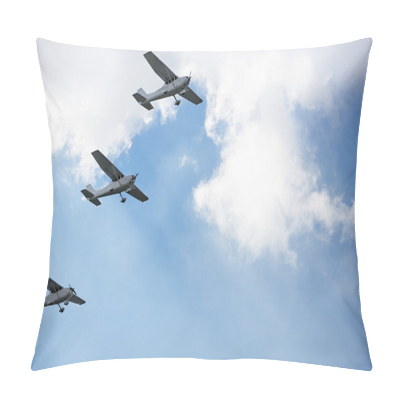 Personality  Air Show, Three Airplane Flying Together Pillow Covers