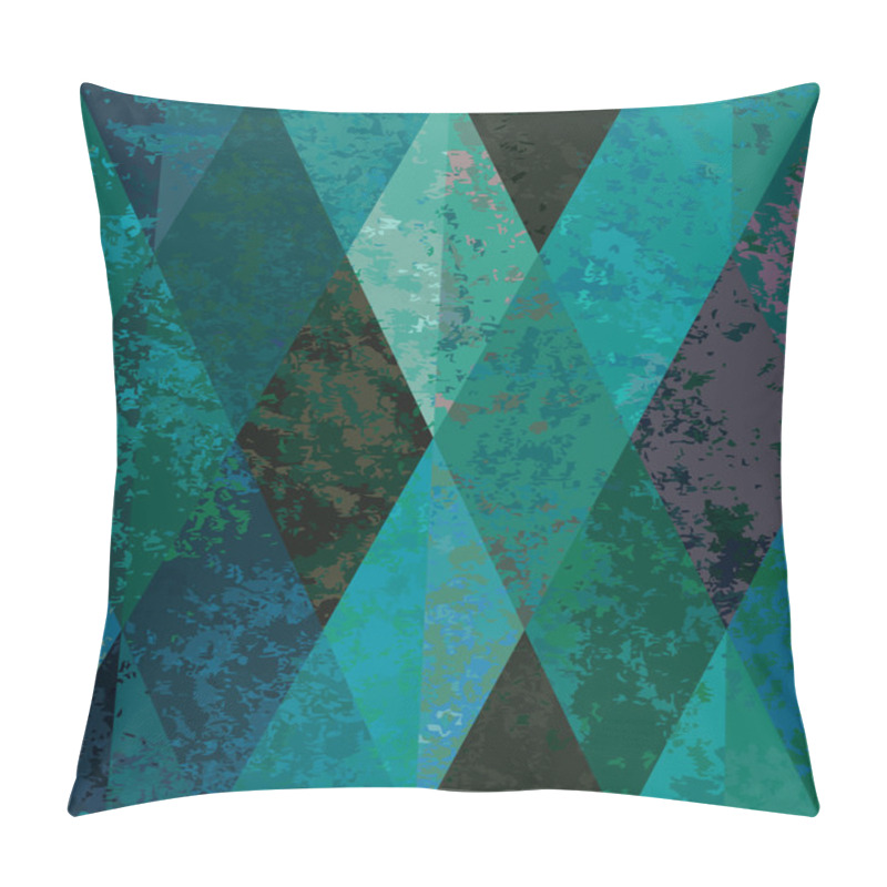 Personality  Emerald Seamless Background. Diamond-shaped Mosaic Pillow Covers