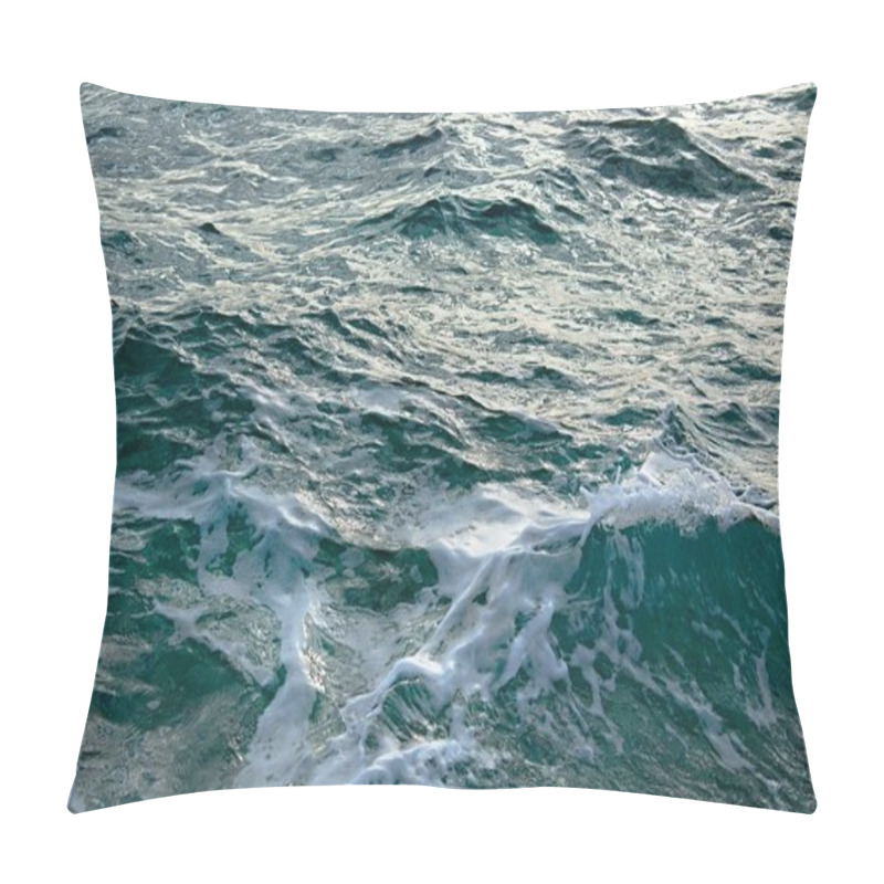 Personality  Waves Of The Stormy Sea Pillow Covers