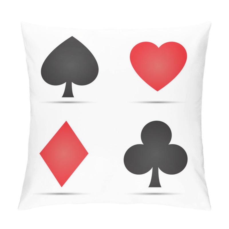 Personality  Playing Card Symbols Pillow Covers