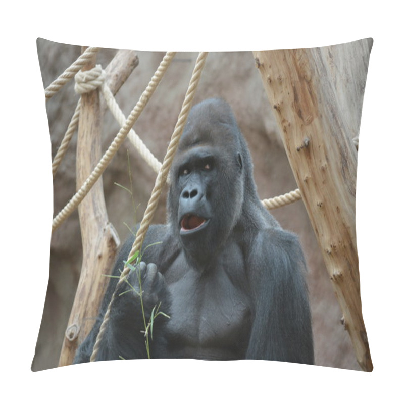 Personality  Gorilla. Pillow Covers