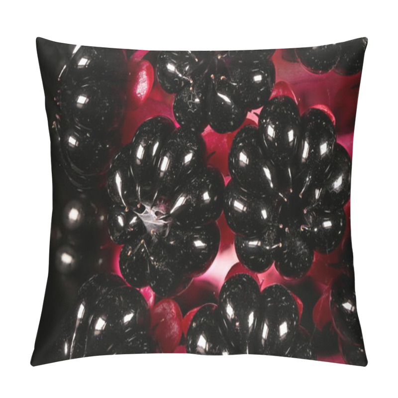 Personality  Indian Pokeweed (Phytolacca Acinosa). Fruit Closeup Pillow Covers