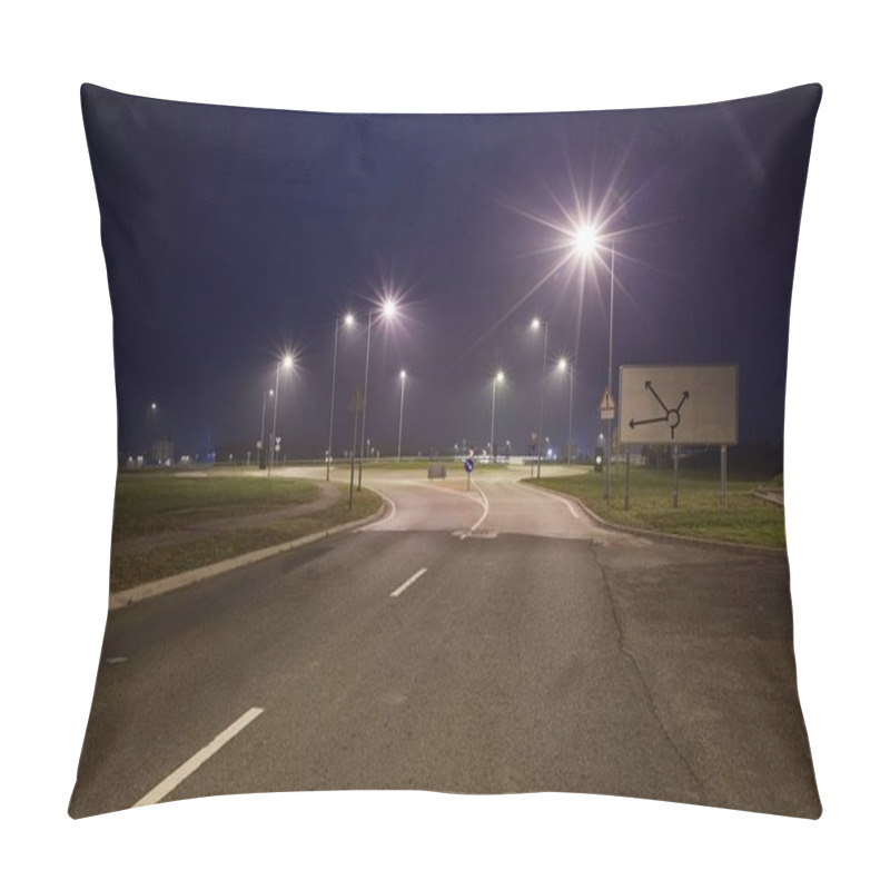 Personality  Road At Night Pillow Covers