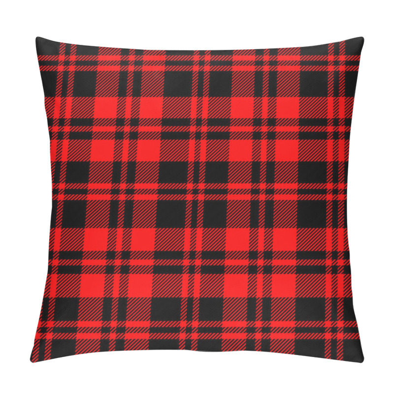 Personality  Scottish Plaid Checkered Vector Pattern. Vector EPS 10 Pillow Covers