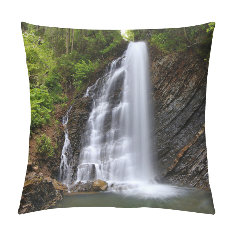 Personality  Waterfall In Mountains Pillow Covers