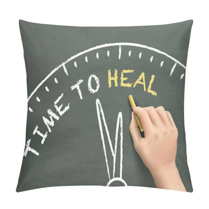 Personality  Time To Heal Written By Hand Pillow Covers