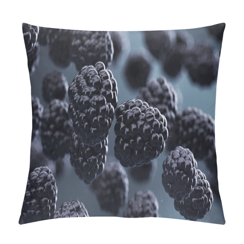 Personality  Blackberries. Pillow Covers